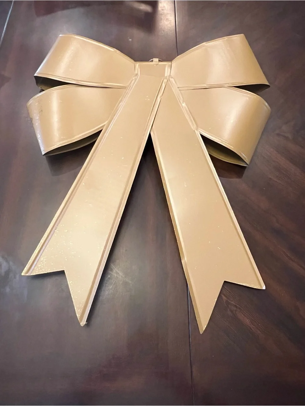 Large Gold Metal Bow Wall Decor-NWOT